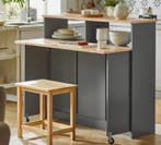 Keukeneiland met Schuifdeuren en Uitklapbaar Werkblad, Huis en Inrichting, Verzenden, Nieuw