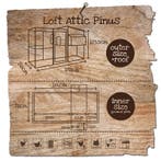 Kippenhok Loft Attic – Houten kippenhok met verdieping, Dieren en Toebehoren, Pluimvee | Toebehoren, Verzenden, Nieuw, Kippenhok of Kippenren