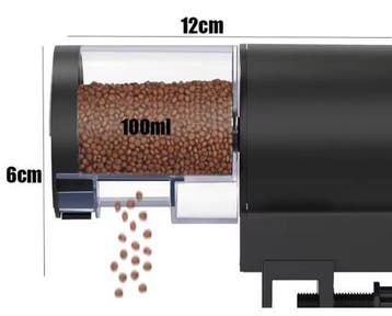Automatische Aquarium Voerautomaat – 100 ml Visvoer Timer, Verzenden, Nieuw