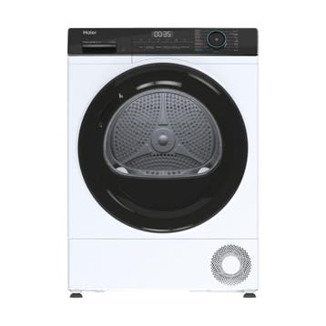 Haier HD80-A3939E-DF - Warmtepompdroger - 8 kg - 64 dB -, Ophalen of Verzenden, Nieuw, Voorlader, 85 tot 90 cm