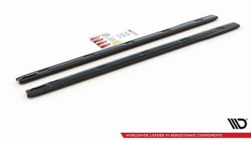 Maxton Sideskirt Aanzets Glans Zwart VW Caddy 4 CS044, Nieuw, Links, Volkswagen
