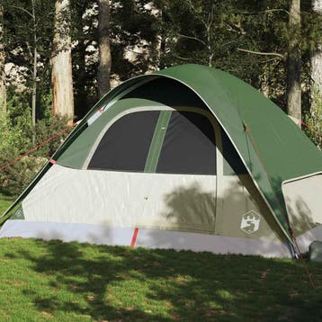 vidaXL Koepeltent 6-persoons waterdicht groen, Verzenden, Nieuw, Tot en met 2