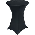 Statafel huren Ø80 cm met zwarte stretchhoes – €7,50 per dag, Ophalen, Nieuw, Overige