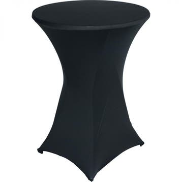 Statafel huren Ø80 cm met zwarte stretchhoes – €7,50 per dag, Ophalen, Nieuw, Overige