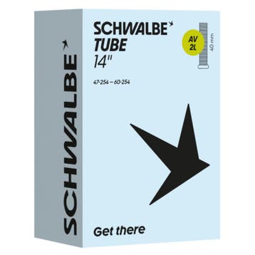 Schwalbe Binnenband 14 x 1.75 - 28/40-254 - Schrader vent..., Fietsen en Brommers, Ophalen of Verzenden, Nieuw, Band