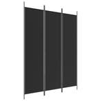 Roomdivider stof zwart 150x200 | Tweedekansje | OP=OP, Huis en Inrichting, Woonaccessoires | Kamerschermen, Ophalen of Verzenden