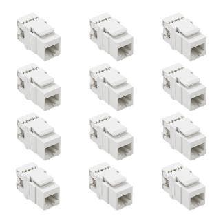 Keystone RJ45 | Cat6 U/UTP | 12 stuks (ABS), Computers en Software, Pc- en Netwerkkabels, Nieuw, Verzenden