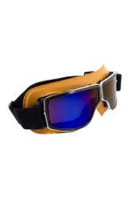 Goggles Motorbril Skibril Bril Caramelbruin Montuur Blauwe S, Ophalen of Verzenden, Nieuw, Overige maten, Carnaval