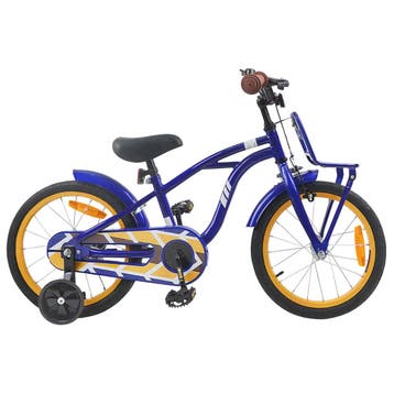 vidaXL Kinderfiets 16 Inch voor 4-6 jaar oud Donkerblauw, Verzenden, Nieuw