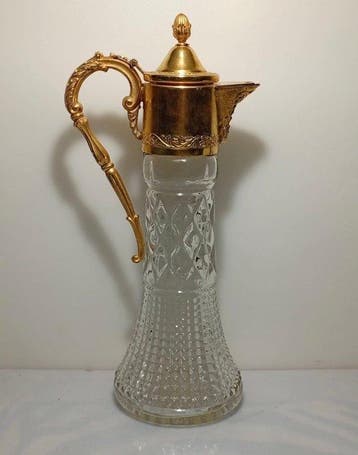 Kan - Verguld messing, Glas-in-lood, Antiek en Kunst