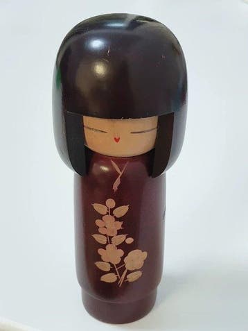 Beeld, Vintage Japanese Creative Kokeshi Doll - 14.5 cm -