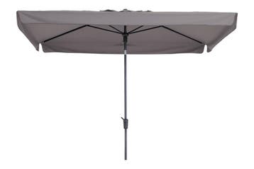 Madison stokparasol Delos luxe Taupe 200x300 cm., Verzenden, Nieuw, Stokparasol, Kantelbaar