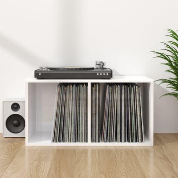 vidaXL Opbergbox voor LPs 71x34x36 cm bewerkt hout, Verzenden, Nieuw