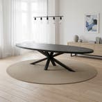 Eettafel ovaal zwart, Ophalen of Verzenden, Nieuw