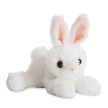 Aurora pluche konijn - wit - 20 cm - knuffel, Verzenden, Nieuw