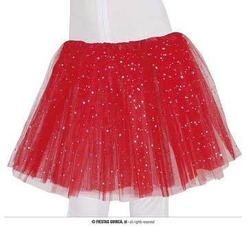 Tutu Rood Met Zilveren Sterren Kind, Ophalen of Verzenden, Nieuw