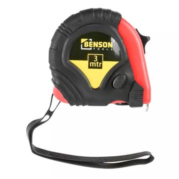 Benson Meetlint - Rubber Behuizing - 3 Meter - 19 mm - Li..., Ophalen of Verzenden, Nieuw