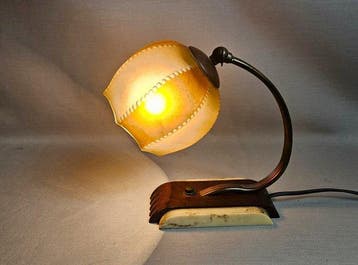 Lamp - Bakeliet - Art Deco Tafellamp