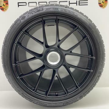 Porsche 991 GTS (MK II) ORIGINELE 20inch zwart met banden, Ophalen, Gebruikt, Banden en Velgen, Winterbanden
