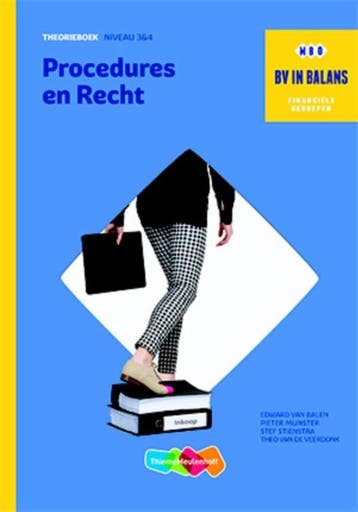 BV in Balans Basisboek Procedures en Recht 9789006640878, Boeken, Schoolboeken, Verzenden, Gelezen, Edward van Balen