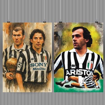 Juventus - Italiaanse voetbal competitie - Zinedine Zidane &, Nieuw