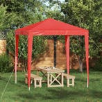 vidaXL Partytent 200 x 200 x 240 cm Rood PE en staal, Verzenden, Nieuw, Partytent