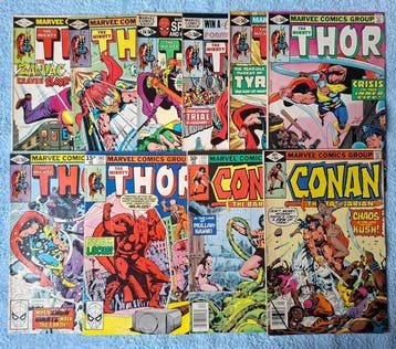 10 x Bronze-age. Mid-grade. Thor 302, 308, 311, 312, 313,, Boeken, Nieuw