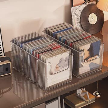 Stijlvolle Opbergbox voor CD's, Vinylplaten en Cassettebandj, Verzenden, Nieuw