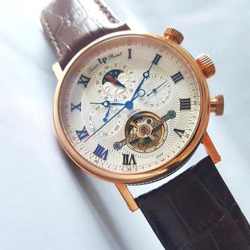 Lucien Piccard - Automatic - Moon / Sun - Calendar - Gold -, Sieraden, Tassen en Uiterlijk, Nieuw