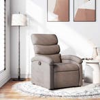 Fauteuil Verstelbaar Stof Taupe | Retourdeal 67% Korting, Huis en Inrichting, Fauteuils, Nieuw, 75 tot 100 cm, Ophalen of Verzenden