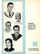 1961 NSU PRINZ 4 INSTRUCTIEBOEKJE NEDERLANDS