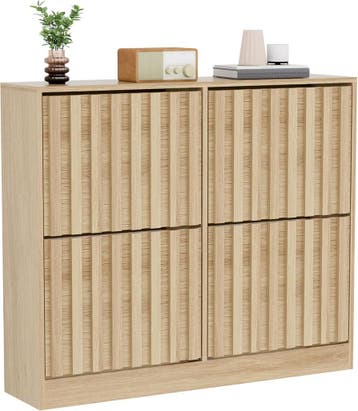 Schoenenkast - Schoenenrek - 102x24x87 cm - Bruin - UEV, Verzenden, Zo goed als nieuw