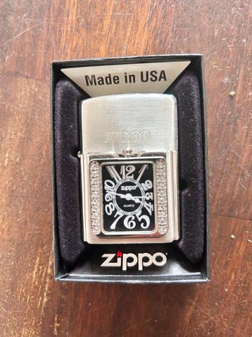 Zippo - Zippo horloge inzet - Aansteker - Staal (roestvrij), Verzamelen, Nieuw