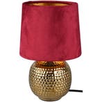 LED Tafellamp - Trion Sofia - E14 Fitting - Rond - Mat Rood, Ophalen of Verzenden, Nieuw