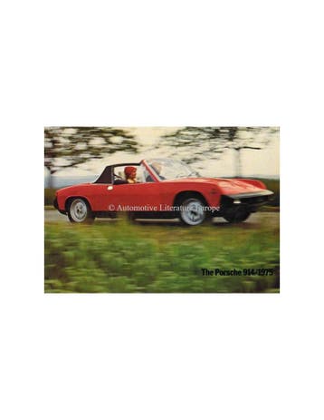 1975 PORSCHE 914 BROCHURE ENGELS, Nieuw, Porsche, Author