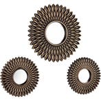 Spiegel set - Livion Damara - Set van 3 - 30cm - Spiegelglas, Huis en Inrichting, Woonaccessoires | Spiegels, Ophalen of Verzenden