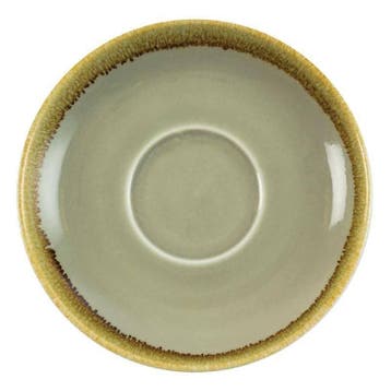 Kiln Cappuccinoschotels | Mosgroen | 16cm | 6 stuks, Verzenden