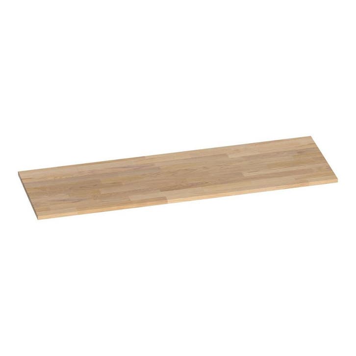Brauer Ocean Slim Topblad - 140 cm - Vingerlas Eiken Grijs, Huis en Inrichting, Badkamer | Badkamermeubels, Ophalen of Verzenden