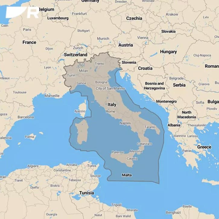 Raymarine LightHouse Waterkaart Italië, Watersport en Boten, Navigatiemiddelen en Scheepselektronica, Nieuw, Ophalen of Verzenden