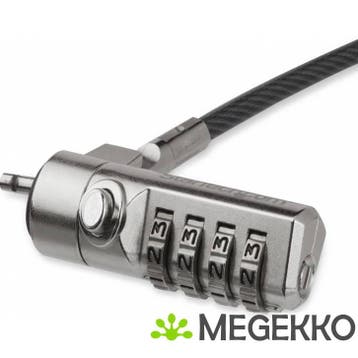 StarTech.com LTLOCK4D kabelslot Zwart, Zilver 2 m, Verzenden, Nieuw, Startech