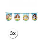 3x Bier feest vlaggenlijn/vlaggetjes - Bierfeest/Oktoberfest, Ophalen of Verzenden, Nieuw