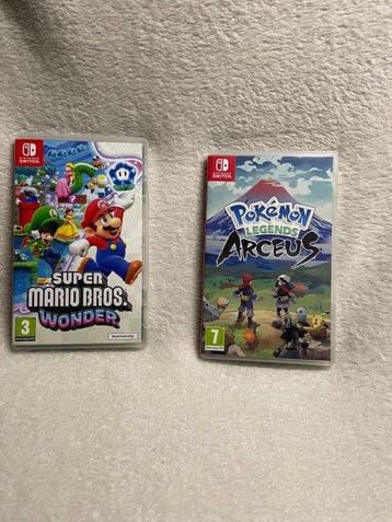Nintendo - Switch - Super Mario Bros Wonder & Pokemon, Nieuw