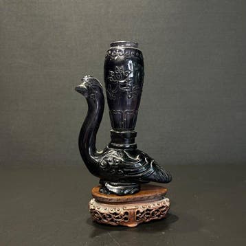 Vaas - Glas - China - Qing Dynastie (1644-1911) - Antiek