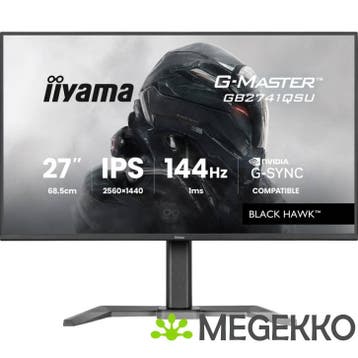 Iiyama G-Master GB2741QSU-B1 27  Quad HD IPS 144Hz Gaming, Computers en Software, Verzenden, Nieuw, Iiyama