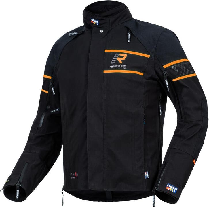 Rukka Rapto-R Zwart Oranje Textiele Motorjas, Motoren, Kleding | Motorkleding, Heren, Nieuw met kaartje, Jas | textiel, Verzenden