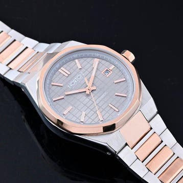 Norton - Borgo - Automatico Miyota 8215 - Acciaio e Oro Rosa, Nieuw