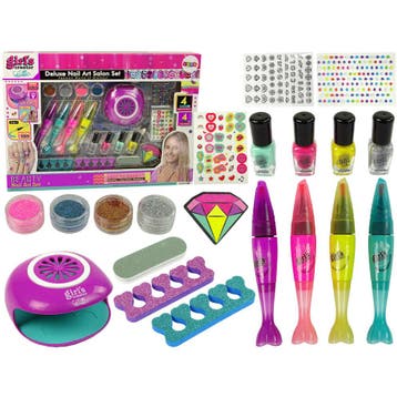Deluxe nail art salon set nail art pennen, nagellak,, Ophalen of Verzenden, Nieuw