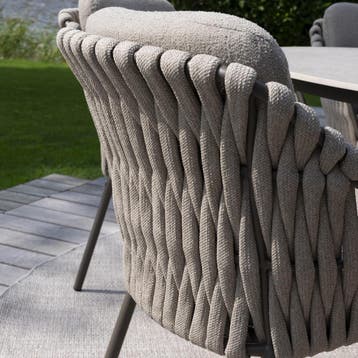 Capri Montera barrel dining tuinset 7 delig 240x110xH75 cm, Tuin en Terras, Ophalen of Verzenden, Nieuw