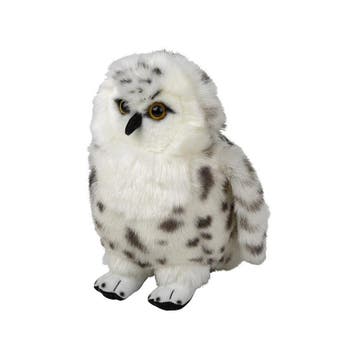 Nature Planet sneeuwuil knuffel - pluche - 18 cm - uil, Verzenden, Nieuw