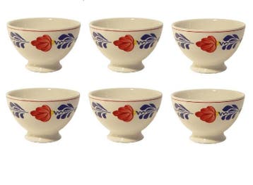 Boerenbont Kommen 10 cm - set van 6 stuks (Huishouden), Huis en Inrichting, Verzenden, Nieuw, Aardewerk, Kom(men)